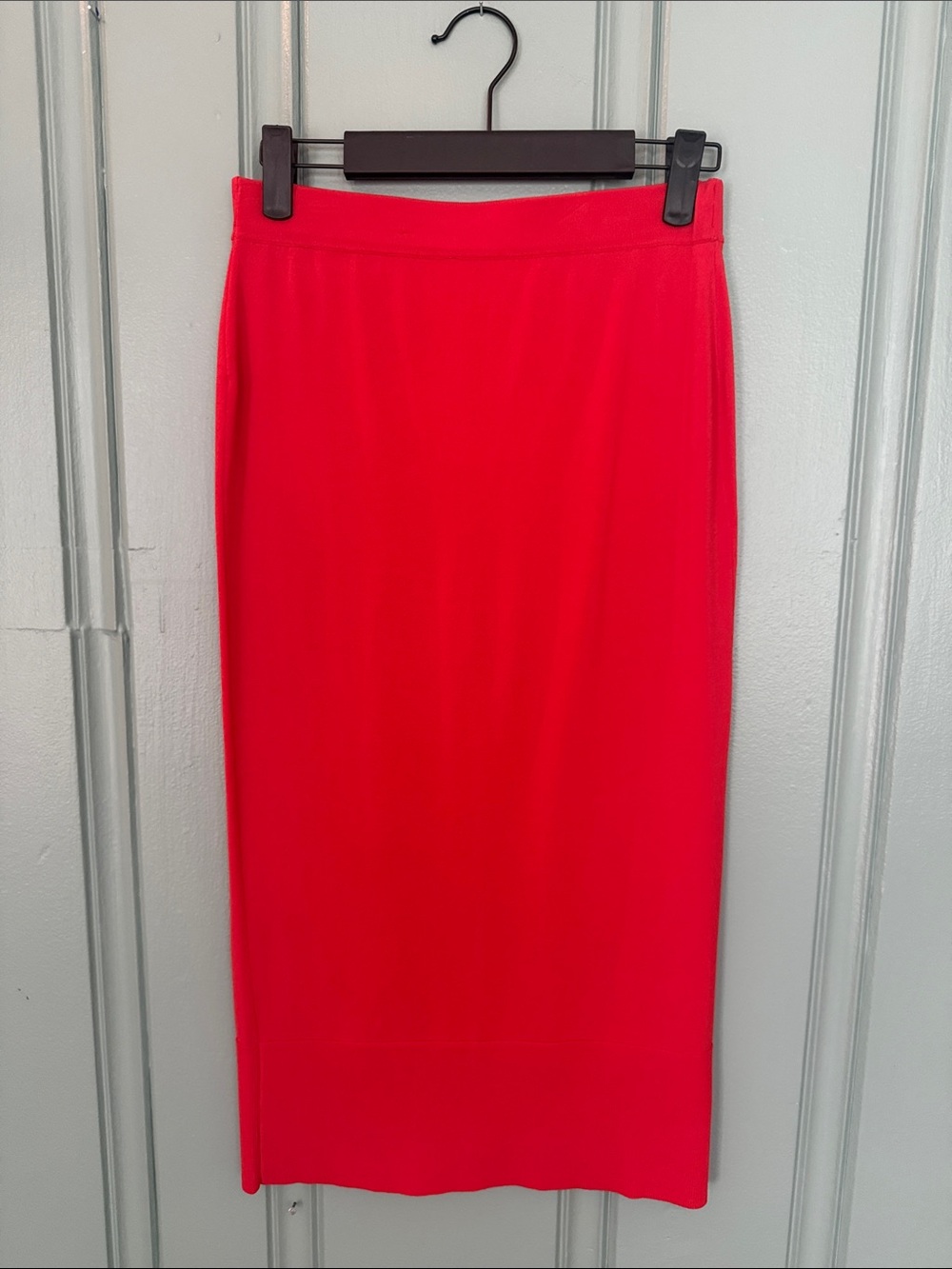 J.Crew Fire Orange Red Gauzy Midi Skirt Double Layered